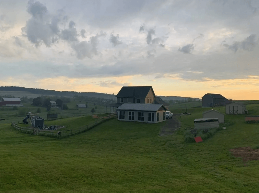 View of the Herring Farm near Schuylkill Haven Pennsylvania.